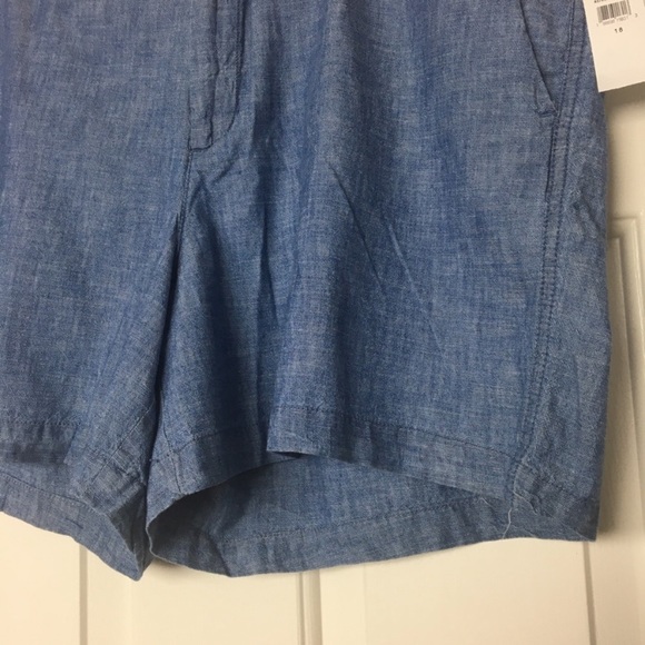 Gap City Shorts Chambray Blue Plus Size 18 - Picture 3 of 8